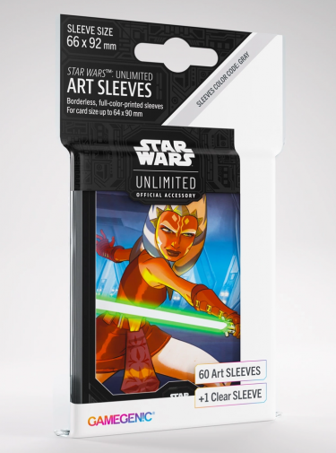 Védőcsomagolás kártyákhoz Gamegenic - Star Wars: Unlimited Art Sleeves Ahsoka Tano (61 db)