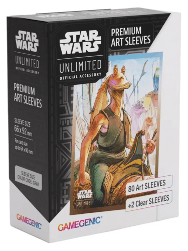Kártyavédők Gamegenic - Star Wars: Unlimited Art Sleeves: Jar Jar Binks (80 db)