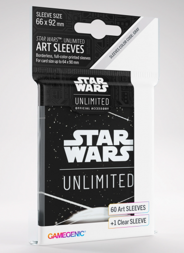 Védőcsomagolás kártyákhoz Gamegenic - Star Wars: Unlimited Art Sleeves Logo White (61 db)