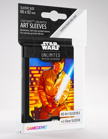 Védőtok kártyához Gamegenic - Star Wars: Unlimited Art Sleeves Luke Skywalker (61 db)