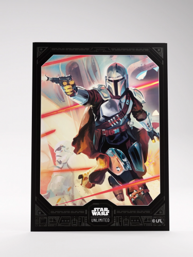 Védőcsomagolás kártyákhoz Gamegenic - Star Wars: Unlimited Art Sleeves Mandalorian (61 db)