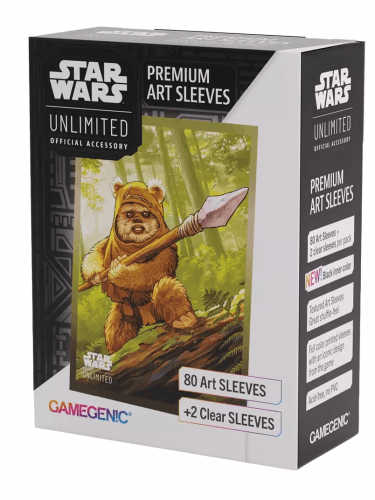 Kártyavédők Gamegenic - Star Wars: Unlimited Art Sleeves: Wicket (80 db)