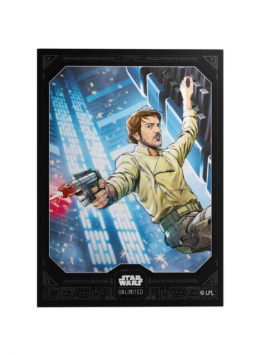 Kártyavédő fóliák Gamegenic – Star Wars: Unlimited: Premium Art Sleeves Cassian Andor (60 db)