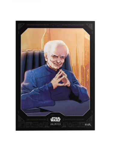 Kártyavédő fóliák Gamegenic – Star Wars: Unlimited: Premium Art Sleeves Chancellor Palpatine (60 db)