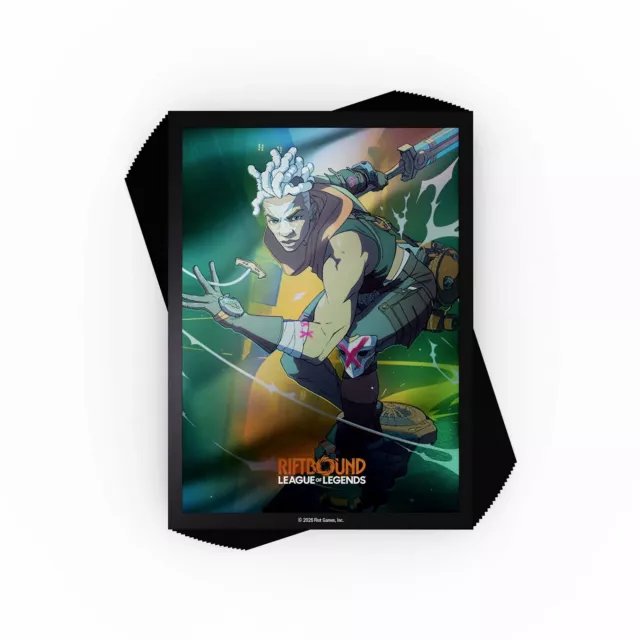 Kártyavédő fóliák Riftbound - Radiance Ekko (100 db) - League of Legends