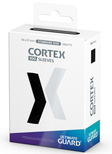 Védőcsomagolás kártyákhoz Ultimate Guard - Cortex Sleeves Standard Size Black (100 db)