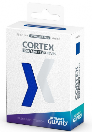 Védőcsomagolás kártyákhoz Ultimate Guard - Cortex Sleeves Standard Size Matte Blue (100 db)