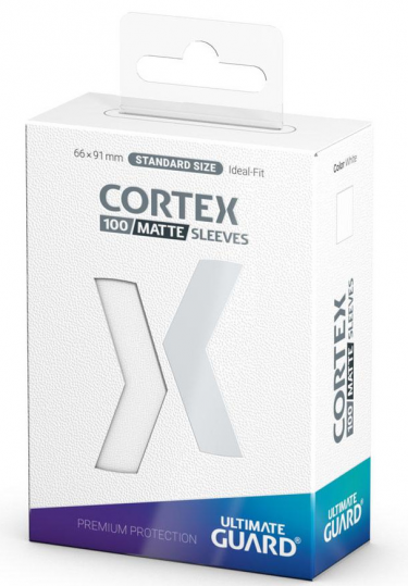 Védőcsomagolás kártyákhoz Ultimate Guard - Cortex Sleeves Standard Size Matte White (100 db)