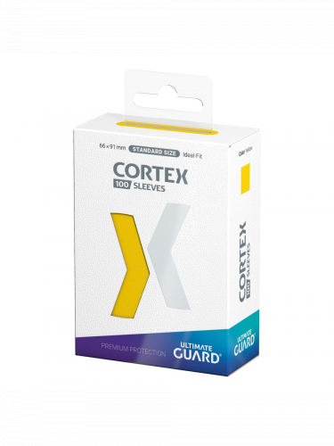 Kártyavédő tokok Ultimate Guard - Cortex Sleeves Standard Size Yellow (100 db)