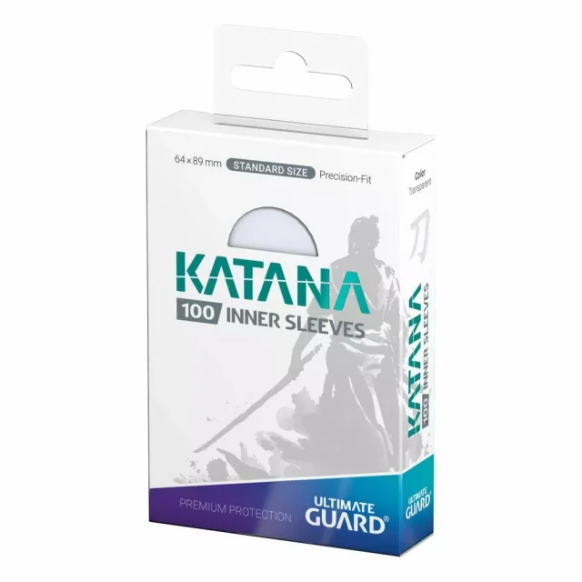 Ochranné obaly na karty Ultimate Guard - Katana Inner Sleeves Standard Size Transparent (100 ks)