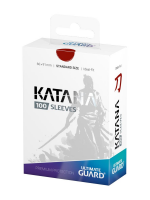 Védőcsomagolás kártyákhoz Ultimate Guard - Katana Sleeves Standard Size Red (100 db)