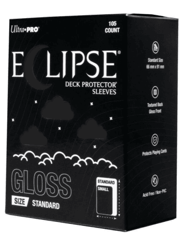 Kártyavédő tokok Ultra Pro - Eclipse Deck Protector - Jet Black (105 db)