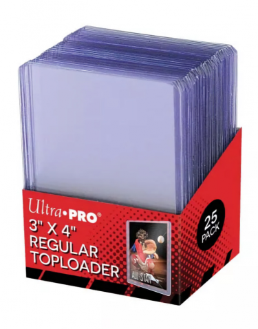 Védőburkolatok kártyákhoz Ultra Pro - Regular Toploader (25 db)