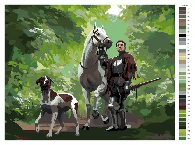 Számfestő Kingdom Come: Deliverance II – Henry és Mutton az erdőben (vászonkép) - Xzone Originals