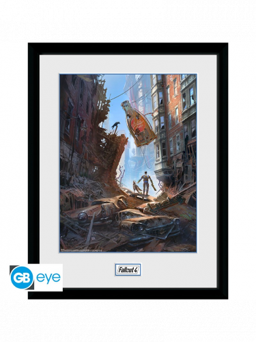 Keretezett poszter Fallout - Street Scene