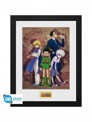 Bekeretezett poszter Hunter X Hunter - Key Art Map