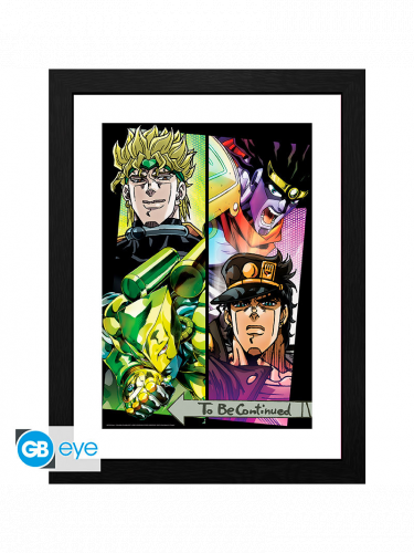 Keretbe foglalt poszter Jojo's Bizarre Adventure – Dio & Jotaro