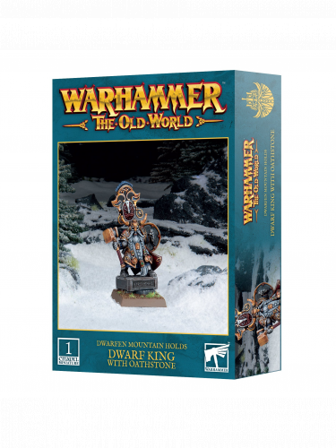 Warhammer The Old World - Dwarfen Mountain Holds - Dwarf King with Oathstone (1 figura)