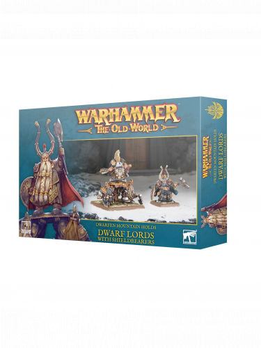 Warhammer The Old World - Dwarfen Mountain Holds - Dwarf Lords with Shieldbearers (2 figura)