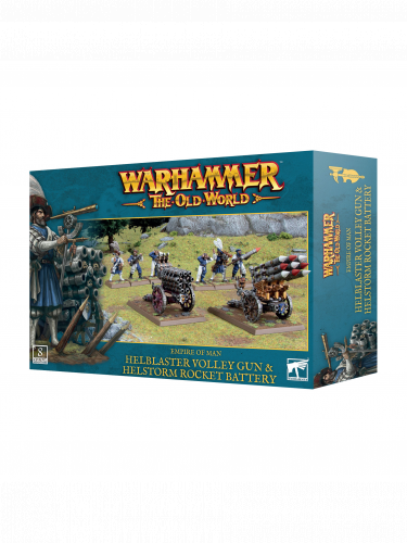 Warhammer The Old World - Empire of Man - Helblaster Volley Gun & Helstorm Rocket Battery (8 figura)