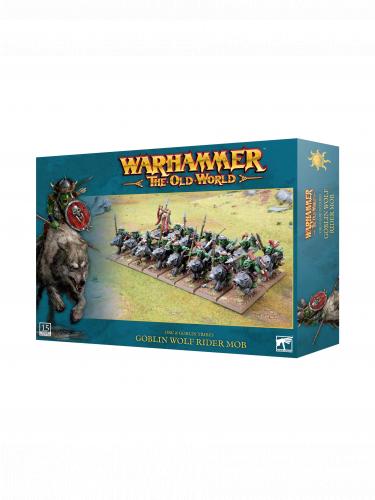 Warhammer The Old World - Orc & Goblin Tribes - Goblin Wolf Rider Mob (15 figura)