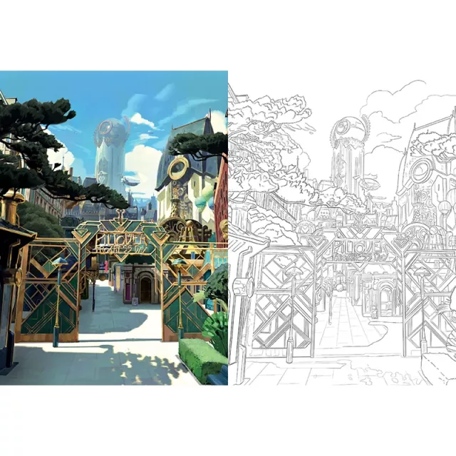 Felnőtt színező Arcane: The Official Colouring Book ENG - Könyv