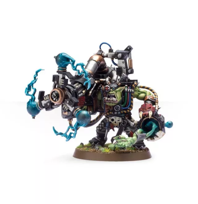 W40k: Orks - Big Mek with Shokk Attack Gun (1 figura) - Warhammer