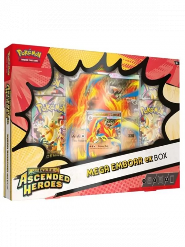 Kártyajáték Pokémon TCG: Mega Evolution - Ascended Heroes ex Box - Mega Emboar