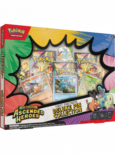 Kártyajáték Pokémon TCG: Mega Evolution - Ascended Heroes First Partners Deluxe Pin Collection