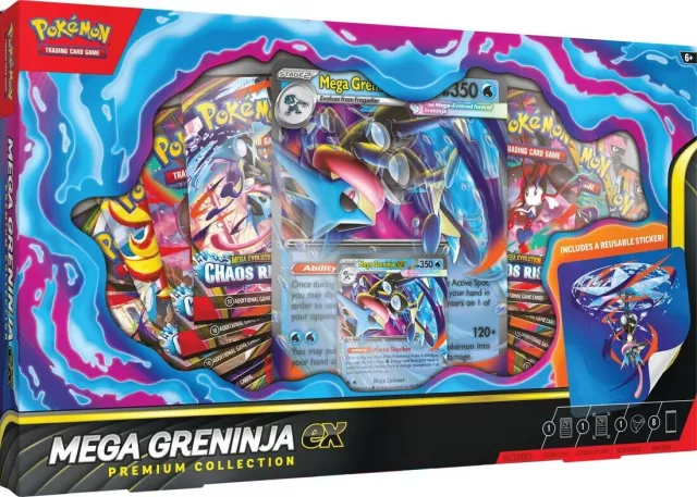 Kártyajáték Pokémon TCG - Mega Greninja ex Premium Collection - TCG gyűjthető kártyajáték