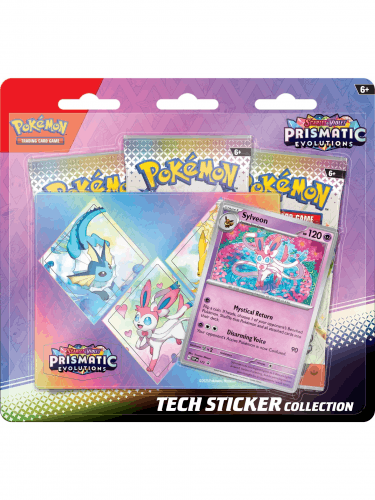 Kártyajáték Pokémon TCG: Scarlet & Violet - Prismatic Evolutions Tech Sticker Collection: Sylveon