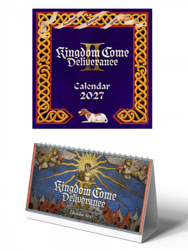 Kedvezményes naptárcsomag Kingdom Come: Deliverance II 2027 (asztali + fali) ENG