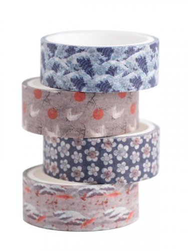 Washi szalag Hokusai – A Kanagawai nagy hullám (4 darab)