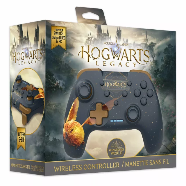 Bezdrátový ovladač Nintendo Switch - Hogwarts Legacy Golden Snidget