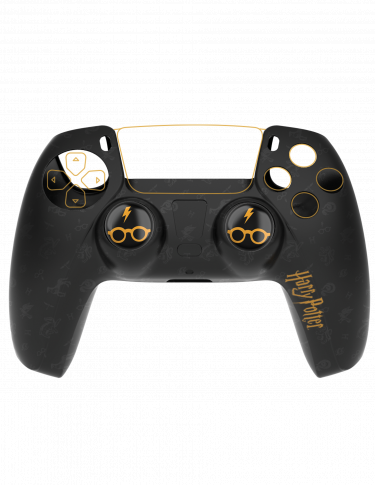 Védőkészlet DualSense Harry Potter - Logo (Szilikon burkolat + karsapkák) (PS5)