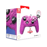 PDP Faceoff Deluxe+ Audio vezetékes vezérlő - Purple Camo