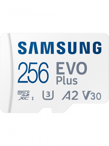 Memóriakártya Samsung micro SDXC 256GB EVO Plus + SD adaptér (SWITCH)