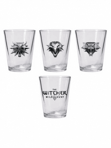 The Witcher 3: Wild Hunt felespohár készlet (4 db)