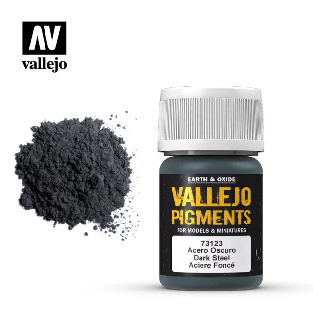 Barevný pigment Dark Steel (Vallejo)