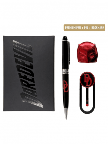Marvel – Daredevil ajándékszett (toll, könyvjelző, kitűző)