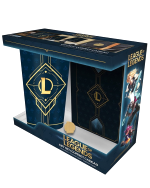 Ajándék készlet League of Legends - Hextech Logo (pohár, kitűző és kis jegyzetfüzet) (sérült csomagolás)