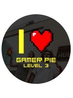 Kitűző Gamer Pie - I Love Gamer Pie (56mm)