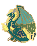 Jelvény Heroes of Might & Magic III - Dragon Pin (Green Dragon)