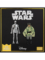 Jelvény Star Wars - 8D8 & Princess Leia Organa (Pin Kings)