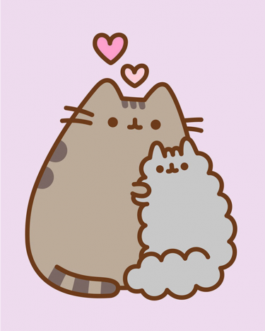 Poszter Pusheen - The Cat Friends (poszter vászonra)