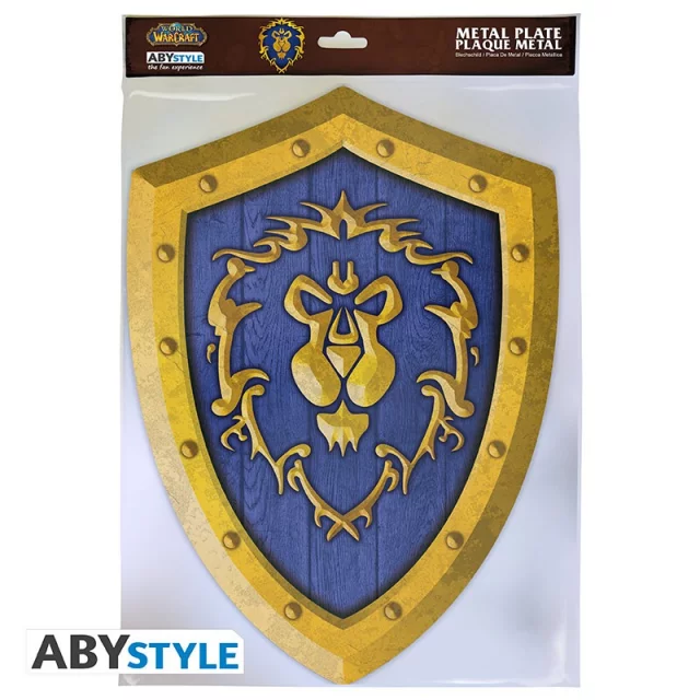 Plechová cedule World of Warcraft - Alliance Shield