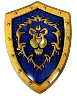 Fém tábla World of Warcraft - Alliance Shield