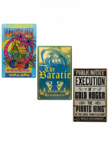 Fémtáblák One Piece– Tin Sign (3 db)