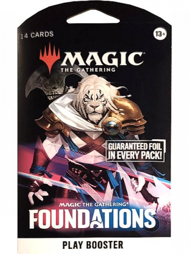 Kártyajáték Magic: The Gathering Foundations - Sleeved Play Booster (14 kártya)