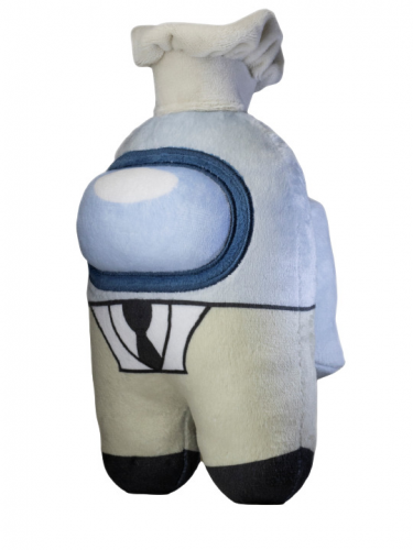 Plüss Among Us - Plush Buddies (fehér sapkával)